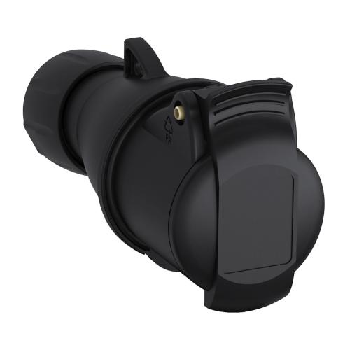 Amphenol Stikprop 16A 4-Pol IP44 Sort