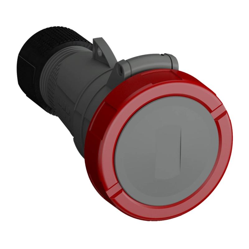 Amphenol Skarvuttag 16A 346-415V IP67 Röd