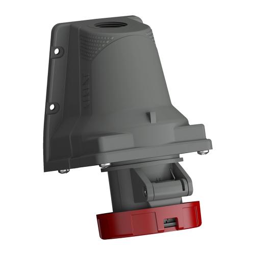 Amphenol Strømudtag 16A 5 Poler 380-415V IP67 Rød