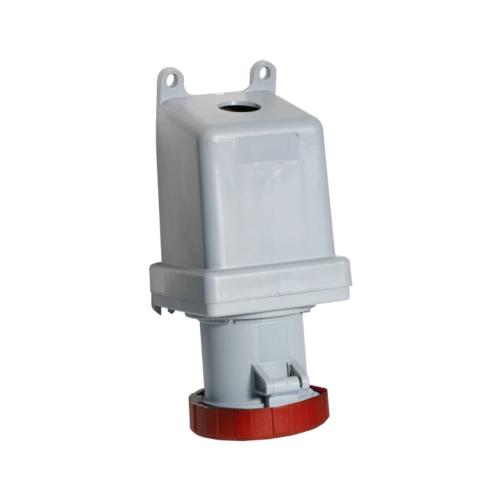 Amphenol Vægstikkontakt 125A CEE 4125-6 IP67 UTV Rød