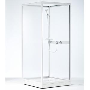 Contura Shower, Næste Top Med Åben Indgangsside, 80x80x186cm, Hvid