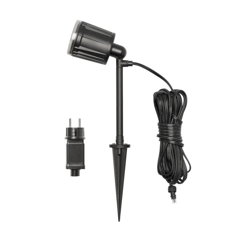 Amalfi LED Spot Inklusive Transformator 4x1W 12V IP44 Svart Konstsmide