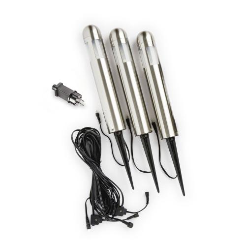 Amalfi Dekorationsbleysning 12V IP44 Rostfritt 3st Konstsmide