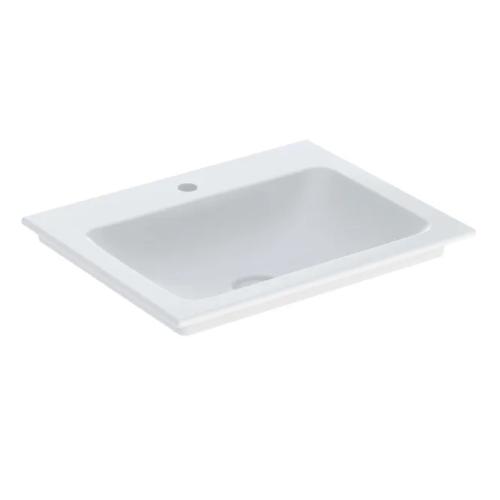 Geberit ONE Furniture Washbasin Faucet Hole Center 60x48x14cm White
