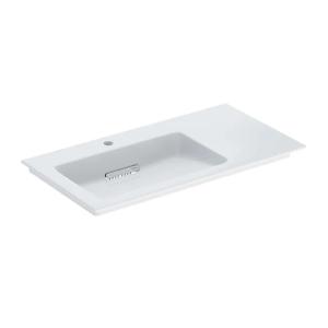 ​​Geberit ONE Furniture Washbasin Tap Hole Left 90x48cm Glossy White