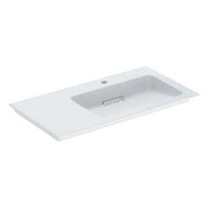 ​Geberit ONE Furniture Washbasin Tap Hole Right 90x48cm Glossy White