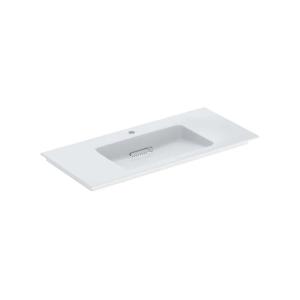 Geberit ONE Furniture Washbasin Tap Hole Center 120x48cm Glossy White