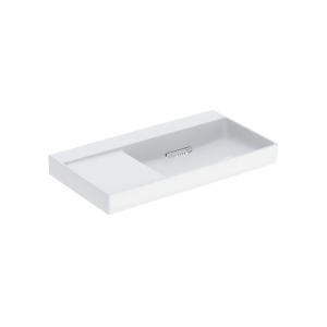 Geberit ONE Washbasin Outlet Horizontal Faucet Hole Without 90x48cm Glossy White