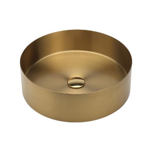 Macro Design Crown+ Solar Fristående Tvättställ 400x125mm Borstad Mässing