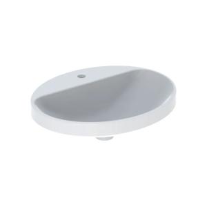 Geberit VariForm Washbasin Oval Center Tap Hole Overflow White