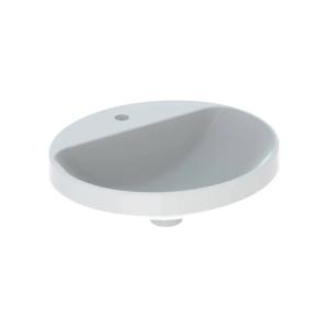 Geberit VariForm Håndvask Oval Vandhane Hul Center Overflow Uden Hvid