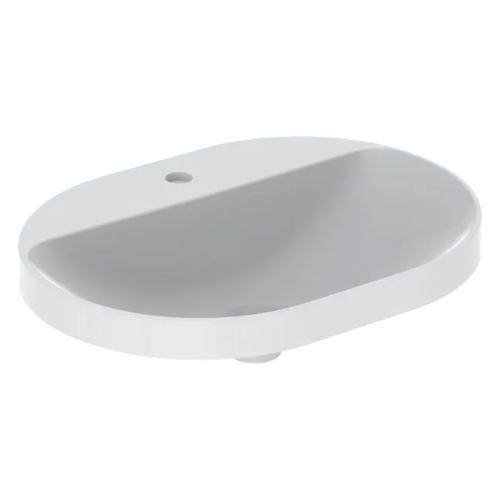 Geberit VariForm Tvättställ Med Kranhål 60cm Vit KeraTect