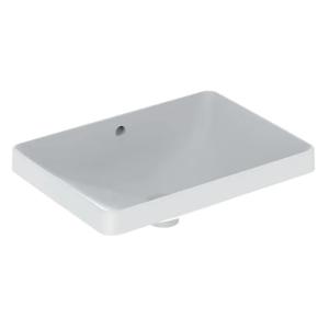 Geberit VariForm Washbasin Rectangular With Overflow 55x40x17.8cm White