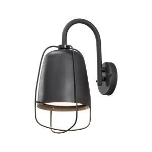 Perugia Wall Lamp, 230-240V, IP44, E27, Black, Konstsmide