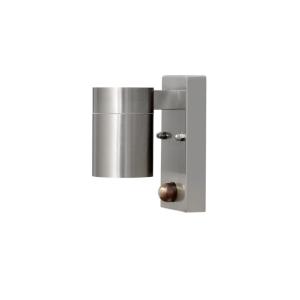 Modena Wall Light Down GU10 PIR, 230-240V, IP44, Stainless, Konstsmide