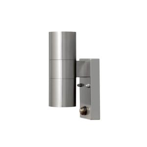 Modena Wall Light Up/Down PIR, 230-240V, IP44, Stainless, Konstsmide