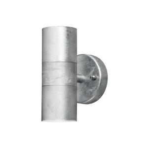 Modena Væglys Op/Ned GU10, 230-240V, IP44, 2x35W, Galvaniseret, Konstsmide