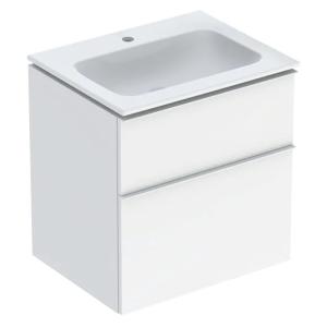 Geberit iCon Set Furniture Washbasin 60x63x48cm Lacquered High Gloss White