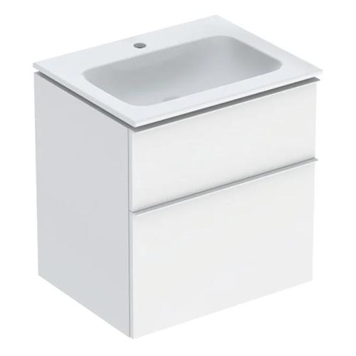 Geberit iCon Set Furniture Washbasin 60x63x48cm White Lacquered Matt