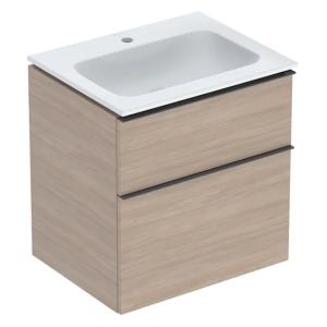 Geberit iCon Set Furniture Washbasin 60x63x48cm Oak Melamine Wood Structure