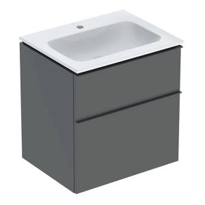 Geberit iCon Set Furniture Washbasin 60x63x48cm Lava Lacquered Matt