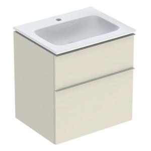 Geberit iCon Set Furniture Washbasin 60x63x48cm Sand Gray Lacquered High Gloss