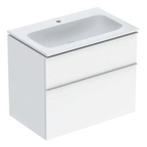 Geberit iCon Set Furniture Washbasin 75x63x48cm White Lacquered High Gloss