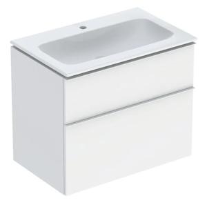 Geberit iCon Set Furniture Washbasin 75x63x48cm White Lacquered Matt