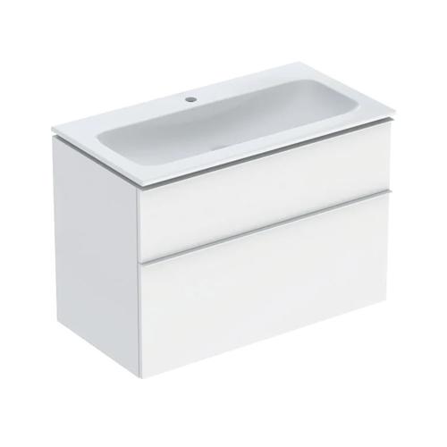 Geberit iCon Set Furniture Washbasin 90x63x48cm White Lacquered Matt
