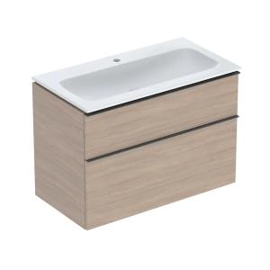 Geberit iCon Set Furniture Washbasin 90x63x48cm Oak Melamine Wood Structure