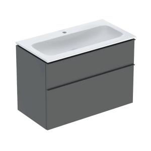 Geberit iCon Set Furniture Washbasin 90x63x48cm Lava Lacquered Matt