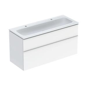 Geberit iCon Set Furniture Washbasin 120x63x48cm White Lacquered High Gloss