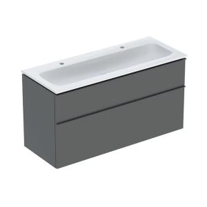 Geberit iCon Set Furniture Washbasin 120x63x48cm Lava Lacquered Matt