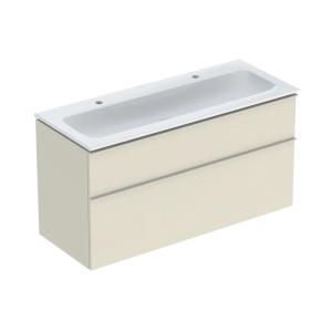 Geberit iCon Set Furniture Washbasin 120x63x48cm Sand Gray Lacquered High Gloss