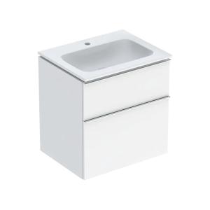 Geberit iCon Set Furniture Washbasin 60x63x48cm White Lacquered High Gloss