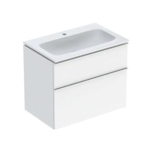 Geberit iCon Set Furniture Washbasin 75x63x48cm Lacquered High Gloss White