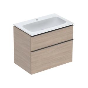 Geberit iCon Set Furniture Washbasin 75x63x48cm Oak Melamine Wood Structure