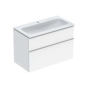 Geberit iCon Set Furniture Washbasin 90X63X48cm Lacquered High Gloss White