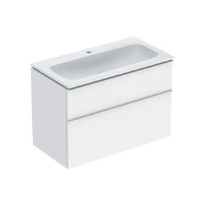 Geberit iCon Set Furniture Washbasin 90x63x48cm White Varnished Matt