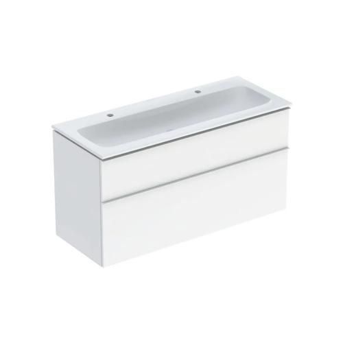 Geberit iCon Set Furniture Washbasin 120x63x48cm White Varnished High Gloss