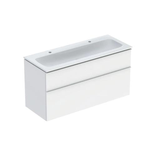 Geberit iCon Set Furniture Washbasin 120x63x48cm White Lacquered Matte