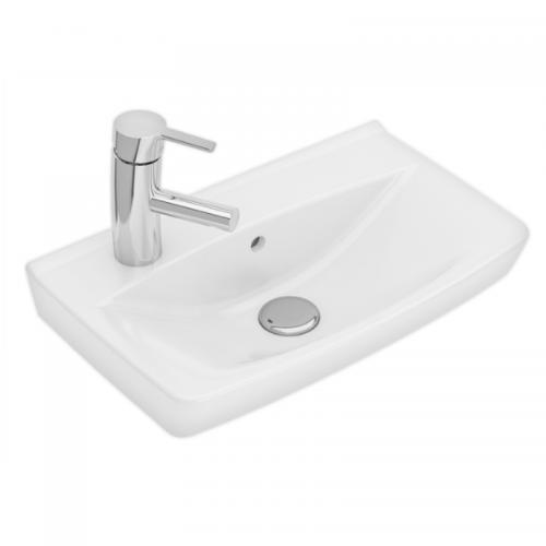 Tvättställ Spira 15018 Konsol/Vägghake Ifö Kranhål Vä 50cm