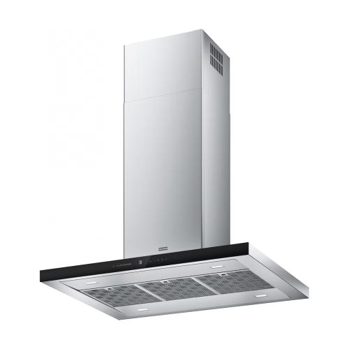 Franke Fläkt FTLN I H45 Rostfritt Stål, Svart Glas A90