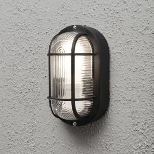 Elmas Wall Light, 230-240V, 40W, IP44, E27, Sort, Konstsmide