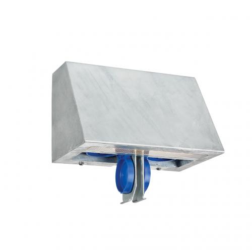 Väggarmatur Ski uttag Led Galv