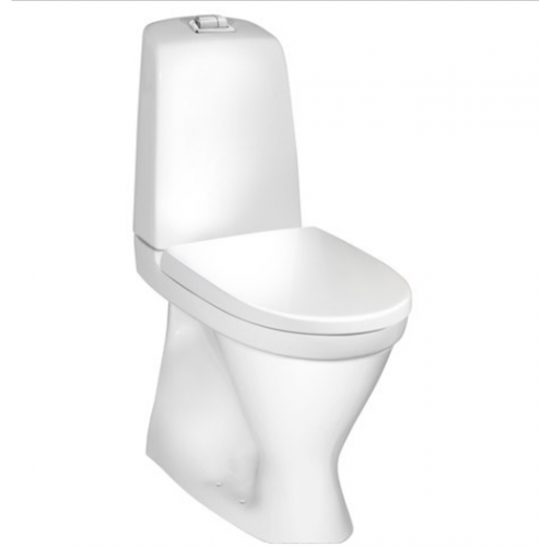 Gustavsberg Toalettstol Nautic 1546 C+ Hygienic Flush Dubbelspolning Förhöjd Modell Hårdsits
