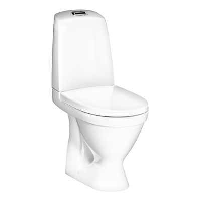 Gustavsberg Toalettstol Nautic 1510 C+ Hygienic Flush Enkelspolning inkl SC/QR Hårdsits