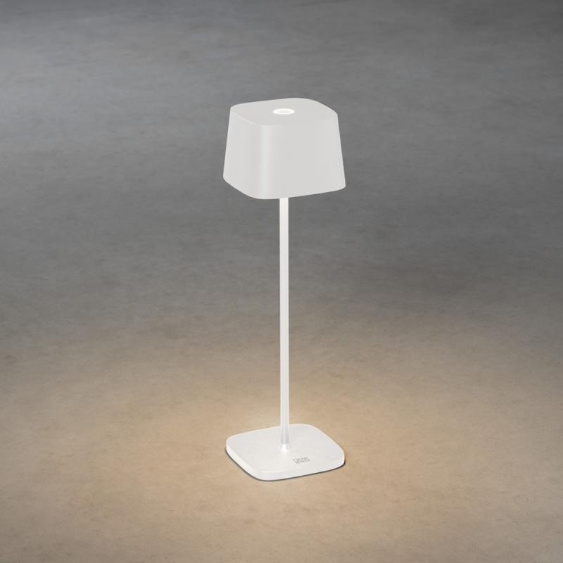 Capri Bordslampa USB 3,7V IP54 Vit Konstsmide