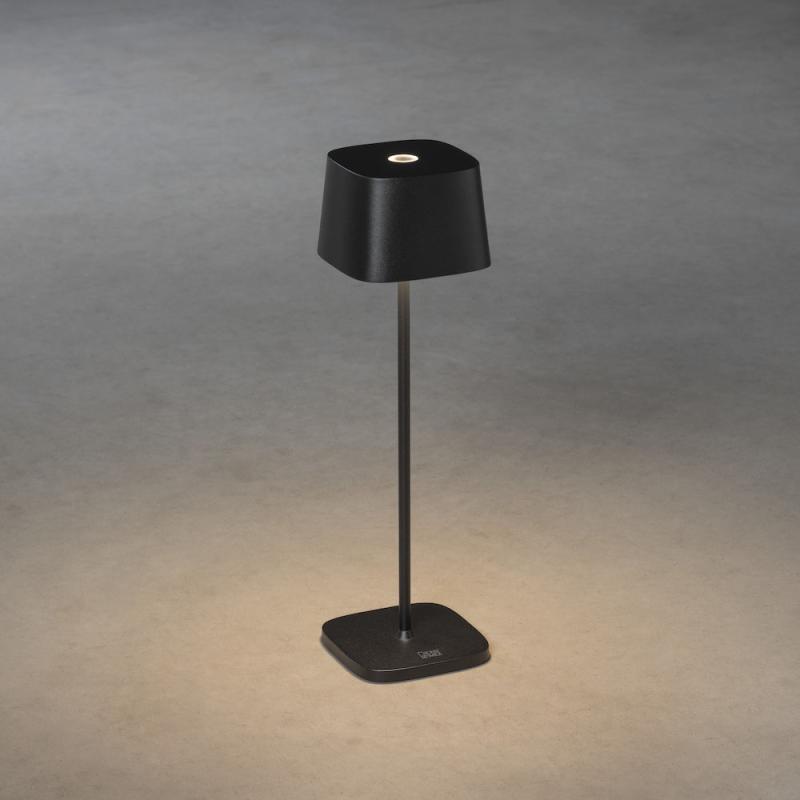 Capri Bordslampa USB 3,7V IP54 Svart Konstsmide