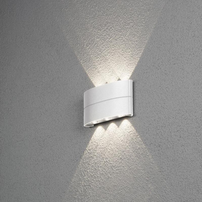 Chieri Vägglykta LED 8W 230V IP54 Vit Konstsmide
